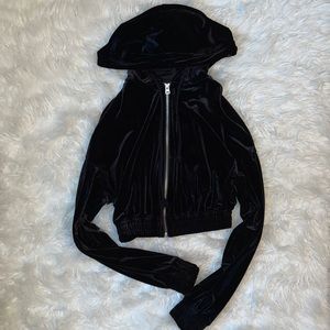 H&M Black Zip-Up Hoodie